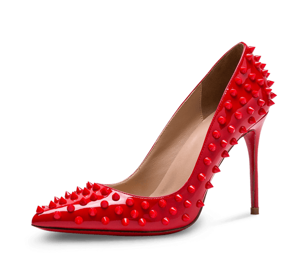 Red stiletto pumps shop