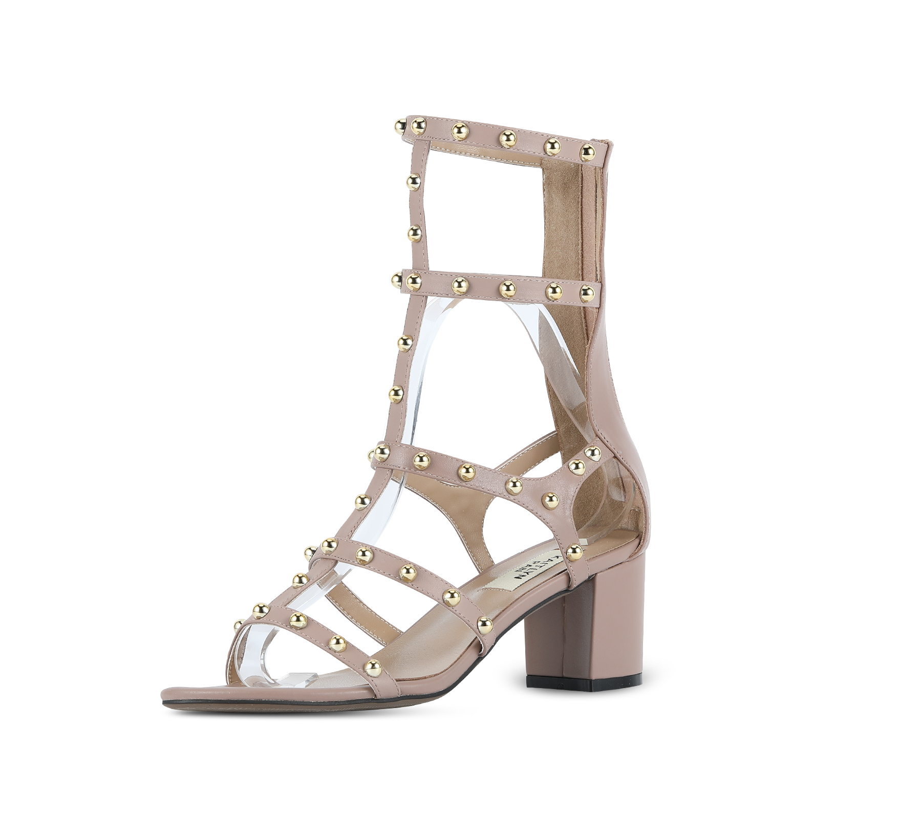 Julia Studded Block Heel Gladiators