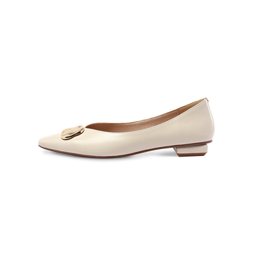 Rina Buckled Lace-up Ballet Flats - Kaitlyn Pan Shoes