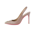Spiky Slingback Pink Sole Pumps - Kaitlyn Pan Shoes