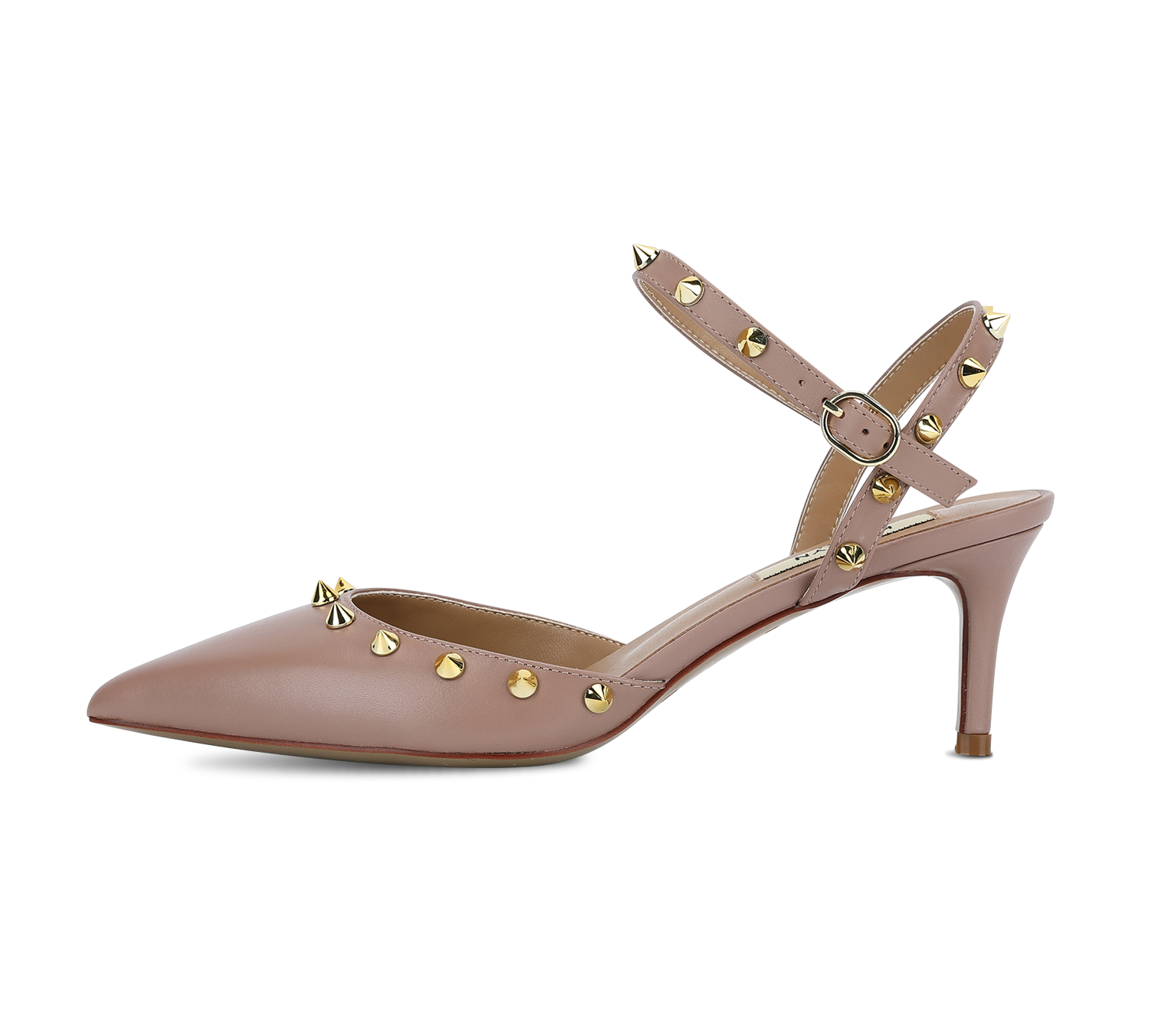 Studded Mid Heel Slingbacks Kaitlyn Pan Shoes