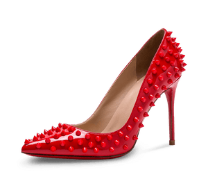 Spikes Red Sole High Heel Pumps - Kaitlyn Pan Shoes