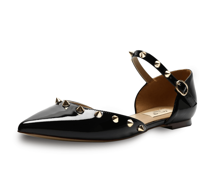 Kaitlyn pan sales studded flats