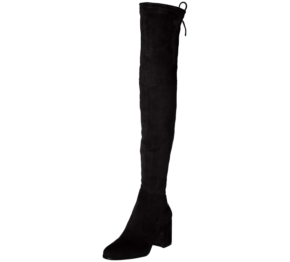 Paige Slim Fit Over The Knee Block Heel Boots - Kaitlyn Pan Shoes