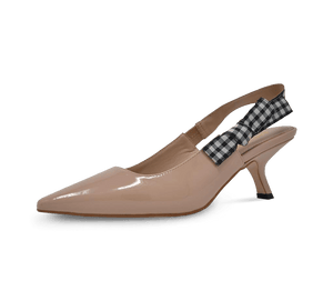 Helena Kitten Heel Slingbacks - Kaitlyn Pan Shoes