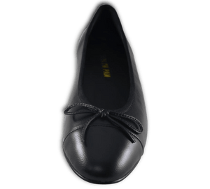 Lambskin Two Tone Bow Ballet Flats - Kaitlyn Pan Shoes