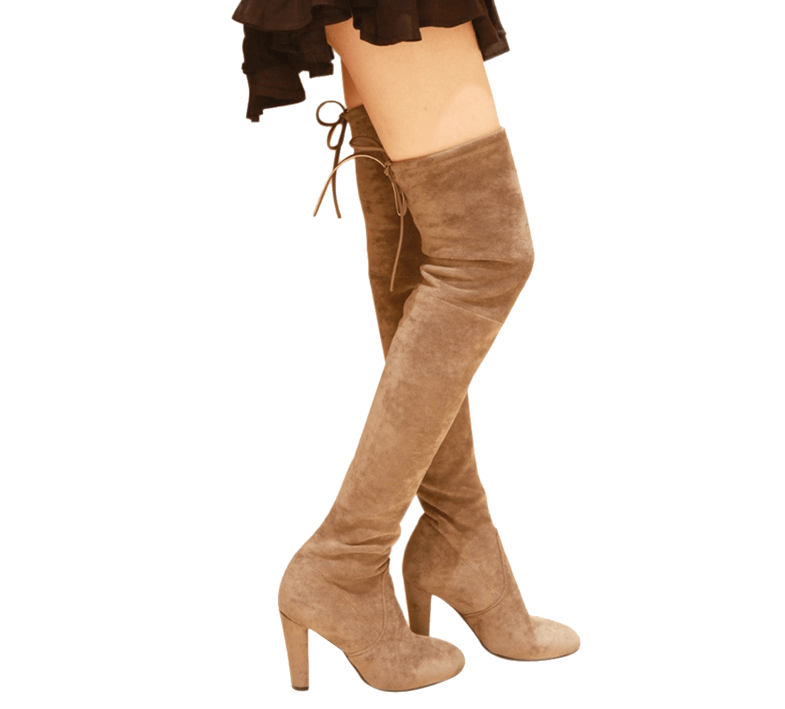 Kaitlyn pan block heel microsuede slim fit over the knee boots best sale