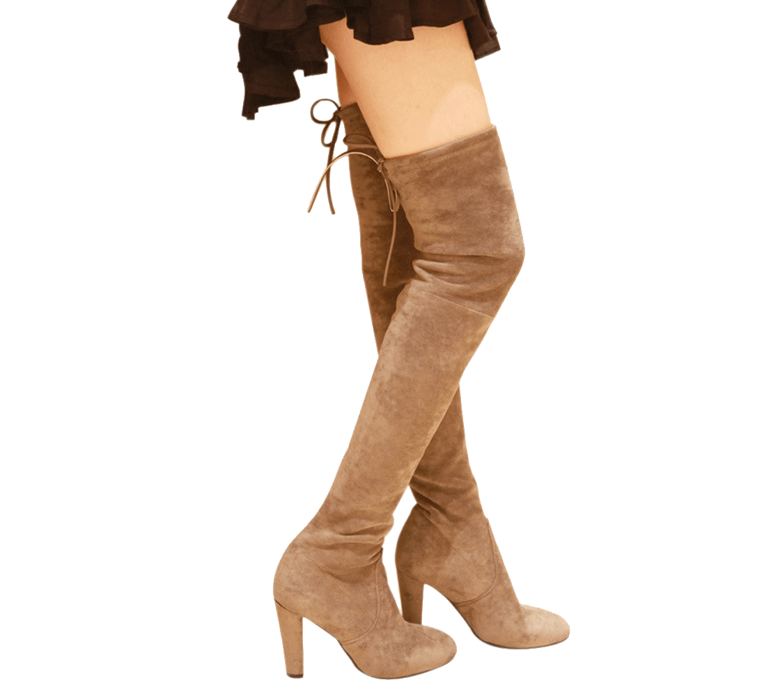Pamela Slim Fit Over The Knee High Heel Boots Kaitlyn Pan Shoes
