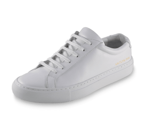 Leather White Sneakers - Kaitlyn Pan Shoes