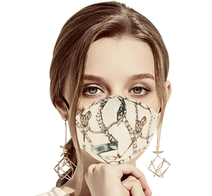 Washable Masks with Chain Print - Kaitlyn Pan Shoes